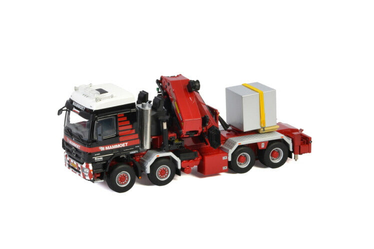 ギャラリービューアに画像をロードする, 【予約】2月以降発売予定Mammoet MERCEDES-BENZ ACTROS MP3 L 8X8 + PALFINGER PK 150002 SH トラック /WSI 建設機械模型 工事車両 1/50 ミニカー
