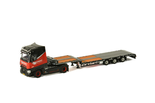 MAMMOET RENAULT TRUCKS T HIGH 4X2 SEMI LOWLOADER 3 AXLE トラック/WSI 建設機械模型 工事車両 1/50 ミニカー
