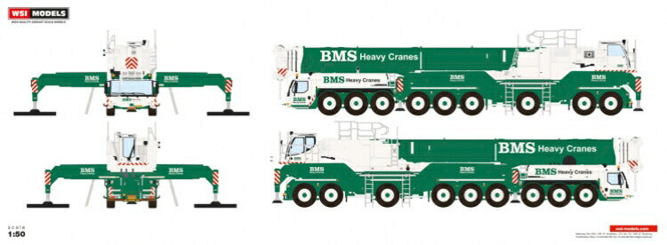 ギャラリービューアに画像をロードする, 【予約】10-12月以降発売予定BMS Heavy Cranes LIEBHERRリープヘル LTM 1750 モバイルクレーン /WSI 建設機械模型 工事車両 1/50 ミニカー
