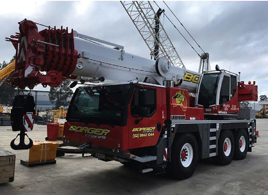 【予約】2023年3月以降発売予定Borger Cranes; LIEBHERRリープヘル LTM 1050-3.1 モバイルクレーン /建設機械模型 工事車両 WSI 1/50 ミニチュア