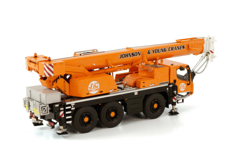 ギャラリービューアに画像をロードする, JOHNSON &amp; YOUNG ; LIEBHERRリープヘル LTM 1050 モバイルクレーン/WSI  1/50 建設機械模型 ミニチュア
