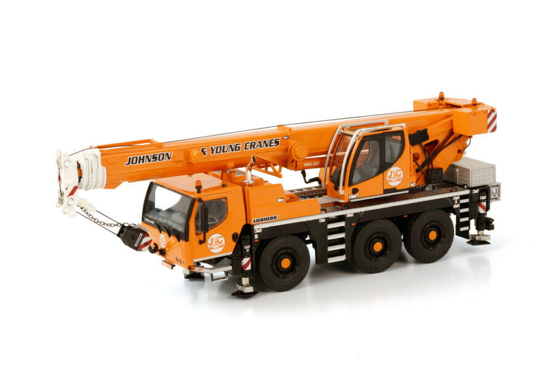 ギャラリービューアに画像をロードする, JOHNSON &amp; YOUNG ; LIEBHERRリープヘル LTM 1050 モバイルクレーン/WSI  1/50 建設機械模型 ミニチュア

