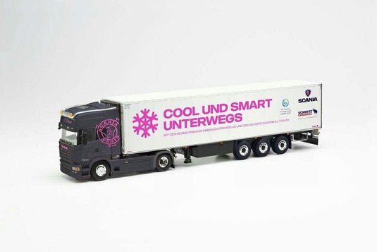 Christina Scheib Scania R 13 TL refrigerated box semitrailer /WSI  1/50 ミニチュア 建設機械模垁E工事車両