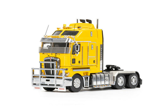 DRAKE; KENWORTH K200 2.8-M FAT CAB CHROME YELLOW /WSI トラック トラクタ 1/50 建設機械模型 ミニチュア ミニカー